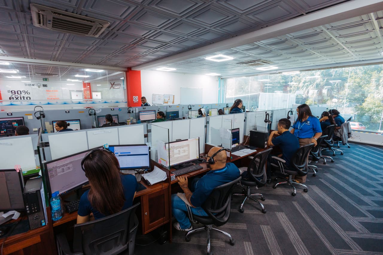 Wide view of the operations floor